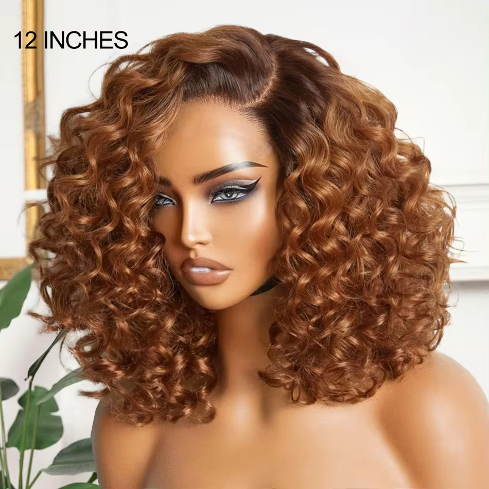 Wear Go Ginger Black Loose Deep Wave Minimalist HD Lace Glueless Wig