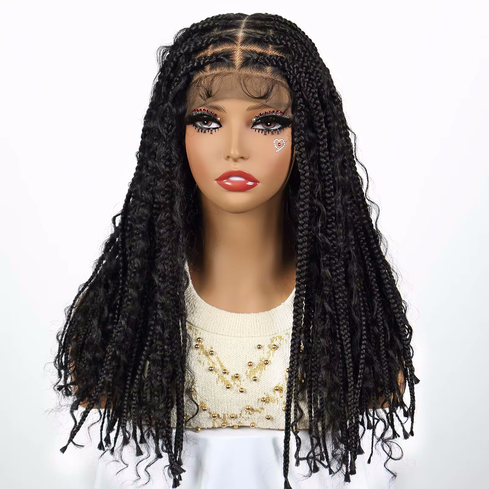 ❤️❤️Lot 0919 pre owned sold Full Lace Front Synthetic, Braided Wig❤️