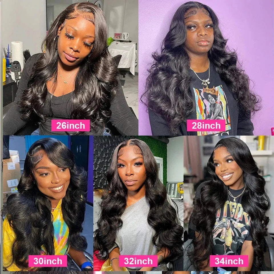 Body Wave Pre-Cut 13x6 Transparent Front Lace Wig 100% Human Hair