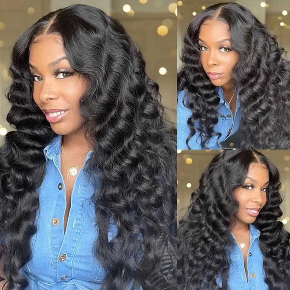 Wear & Go Loose Deep Wave 6x4 Glueless Wig 100% Human Hair
