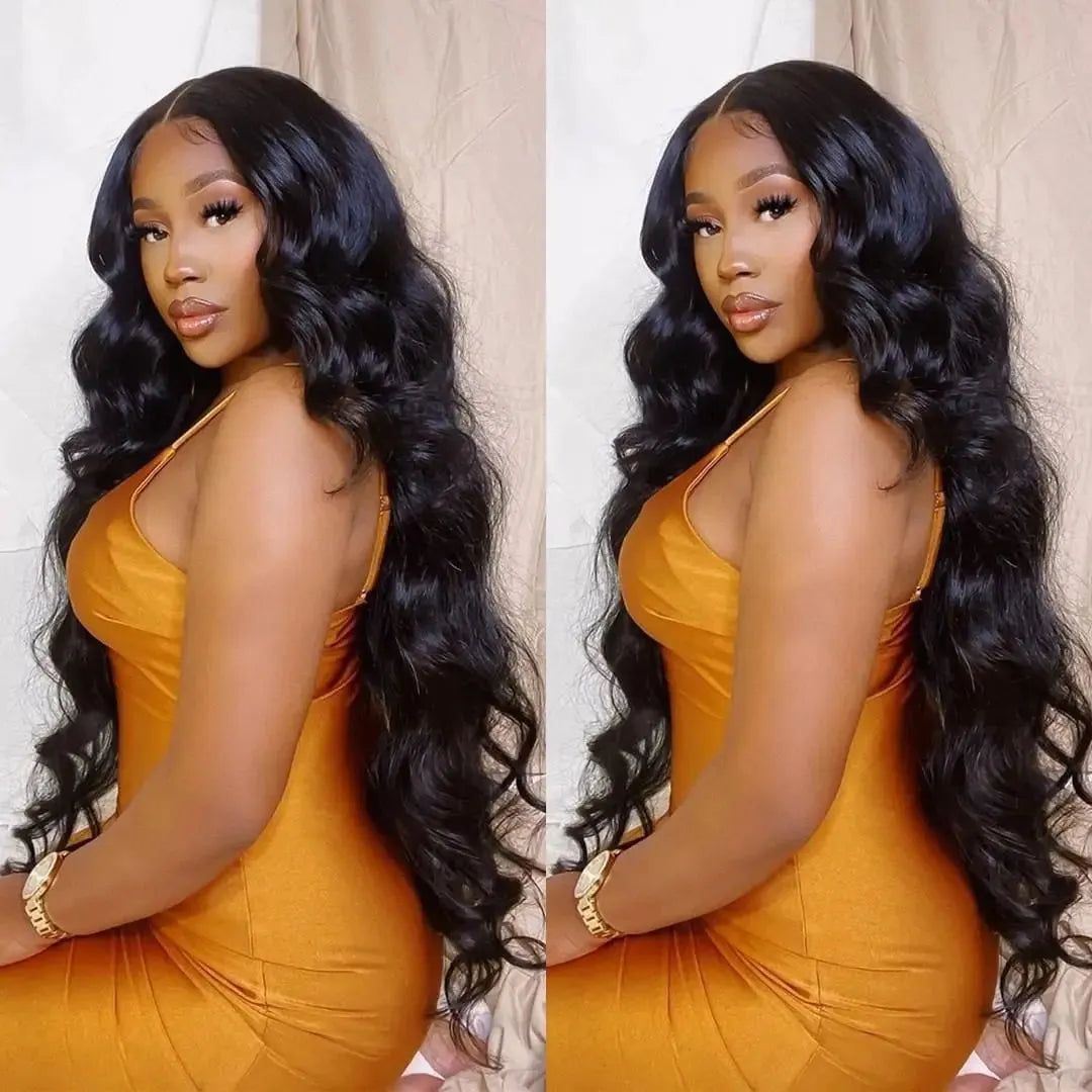 3pcs Natural Black Body Wave Bundles 100% Virgin Indian Human Hair