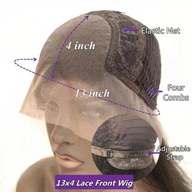 Highlight Brown Body Wave HD Lace Front Glueless Human Hair Wig