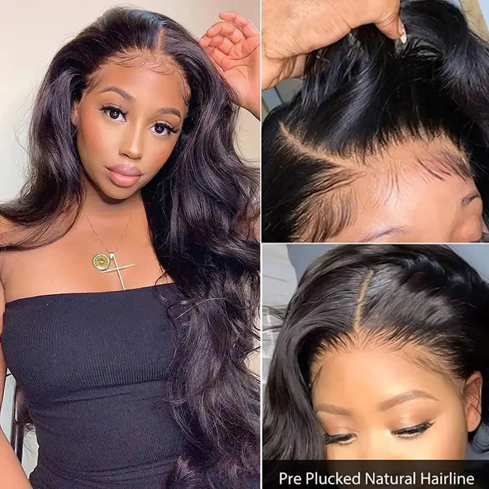 18-38 Inch Body Wave 5x5/13x6 HD Pre-Cut Lace Closure Wig  display picture 1