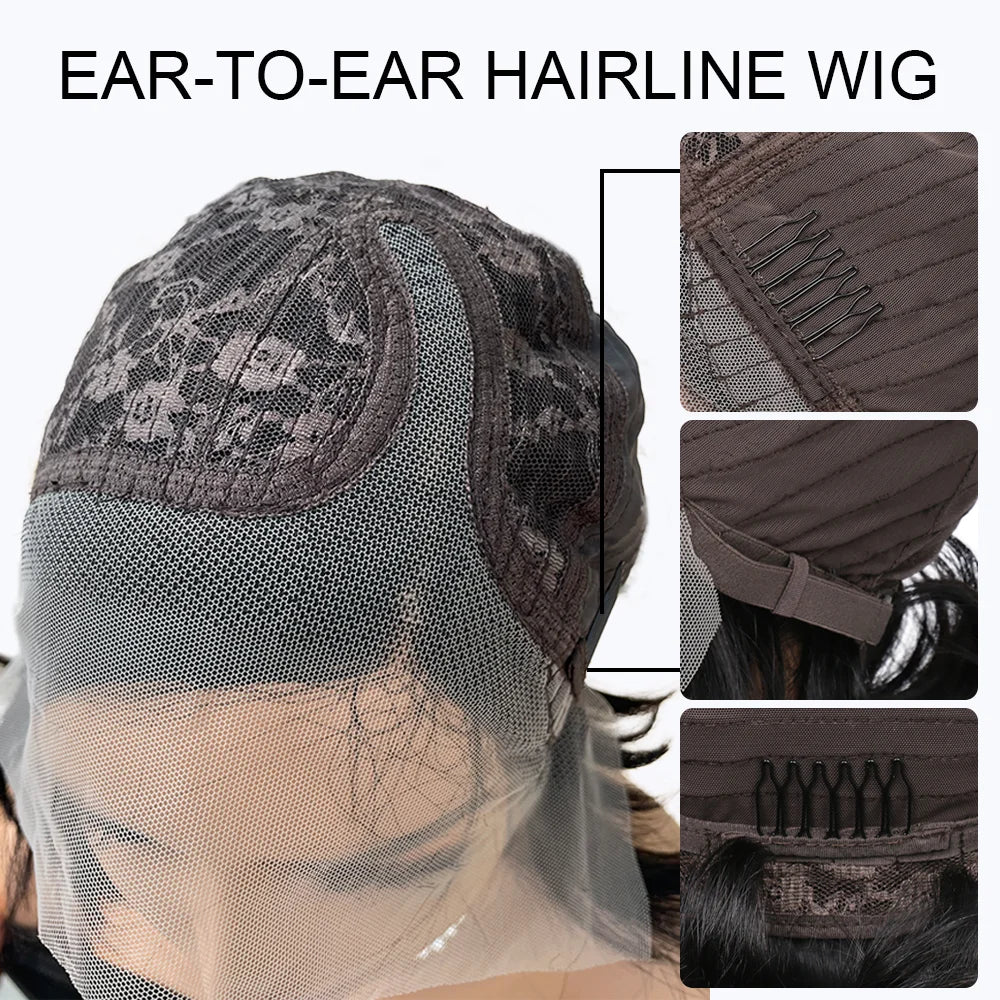 Afro Kinky Curly Short 13x4x2 Glueless HD Lace Front Wig 100% Brazilian Human Hair