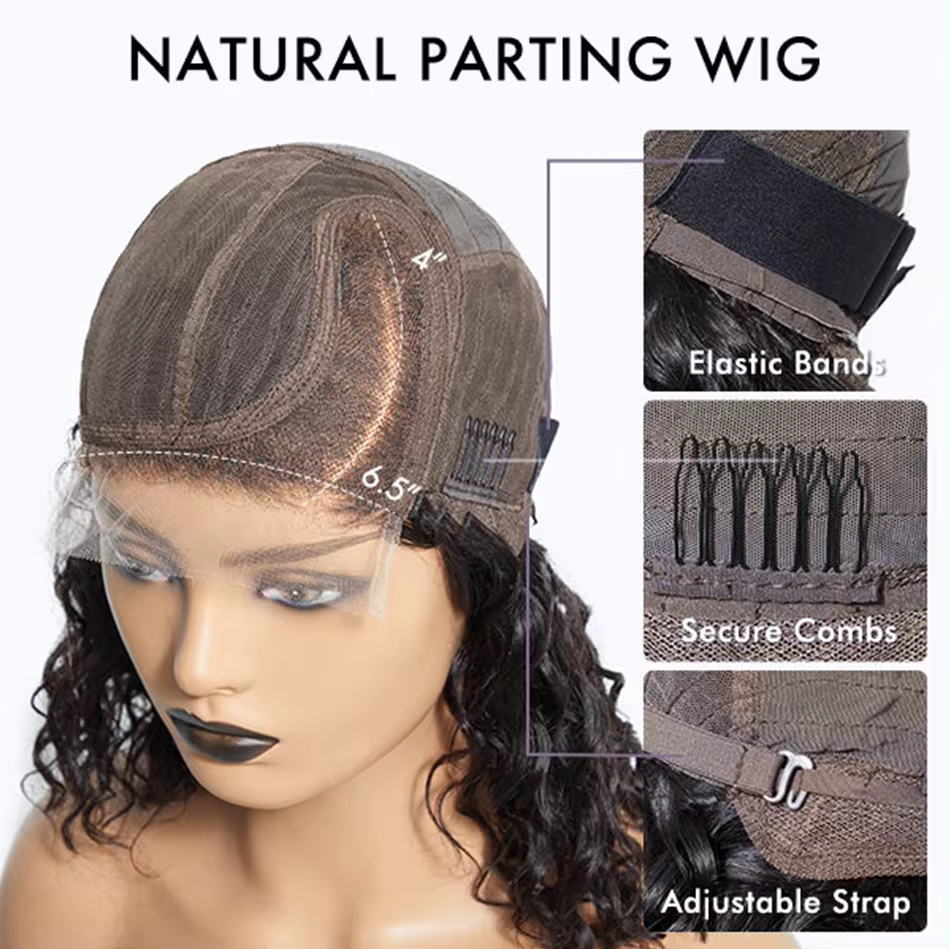Wear & Go Ginger / Black Loose Deep Wave Minimalist HD Lace Glueless Wig