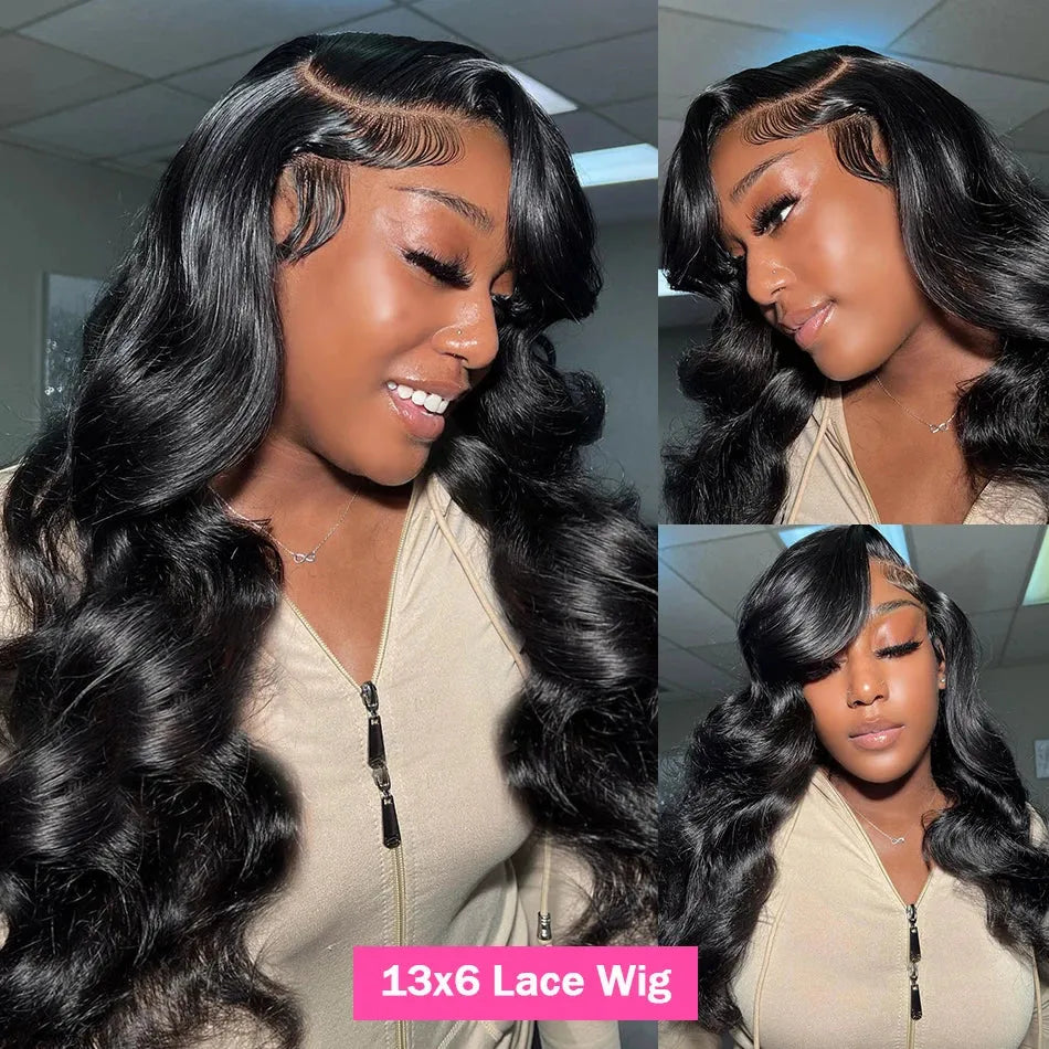 Body Wave Pre-Cut 13x6 Transparent Front Lace Wig 100% Human Hair
