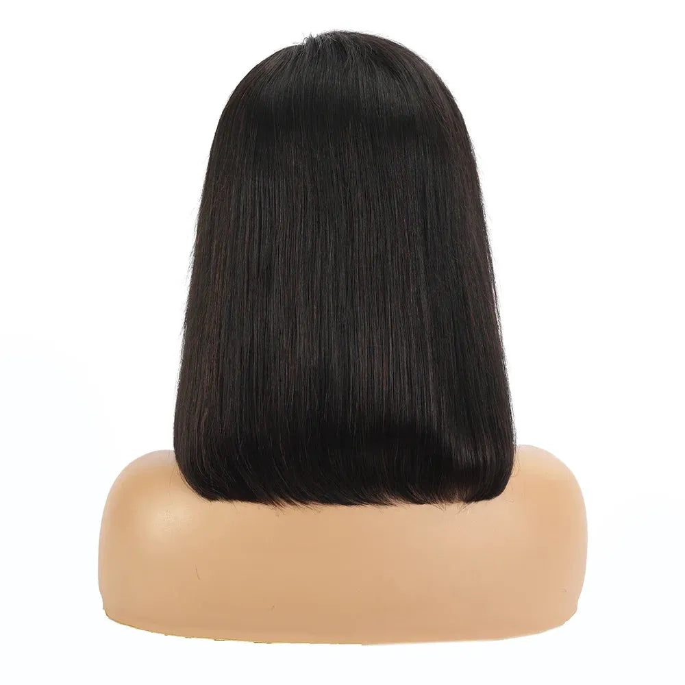 Short & Straight Bob 4x4/13x4 HD Front Lace Glueless Wig 100% Human Hair