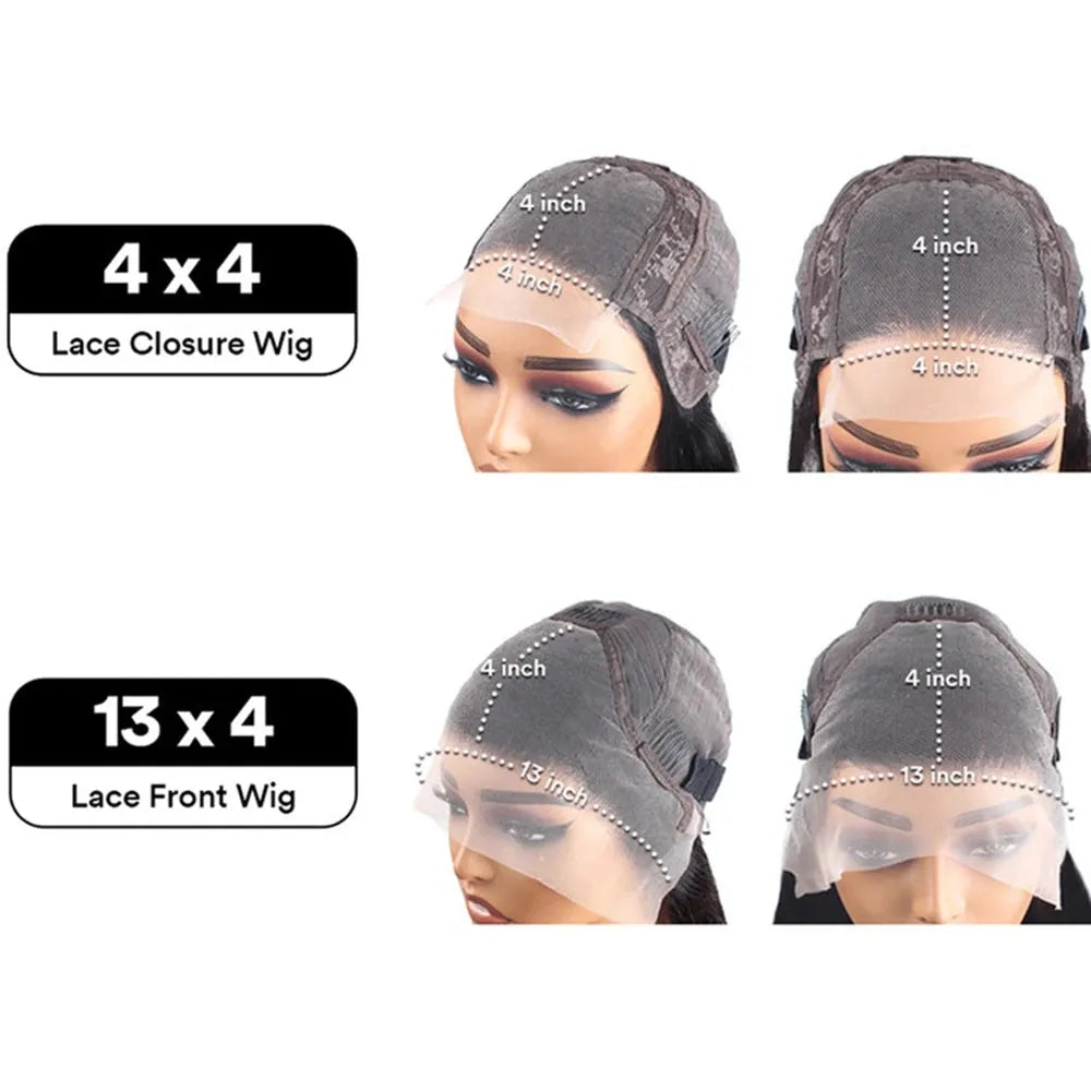 Short Straight Bob 4x4/13x4 HD Front Lace Glueless Wig 100% Human Hair