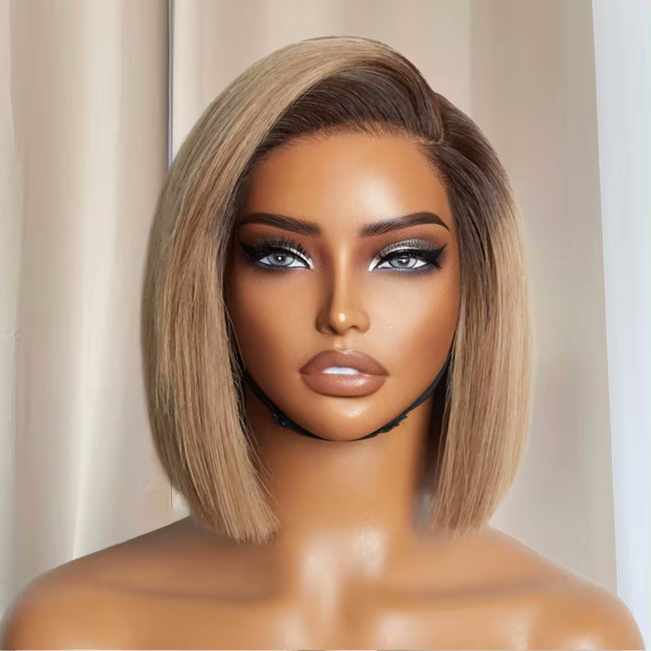 Lace front wig Super Natural Side Part 2024 Glueless Minimalist Lace Bob Wig