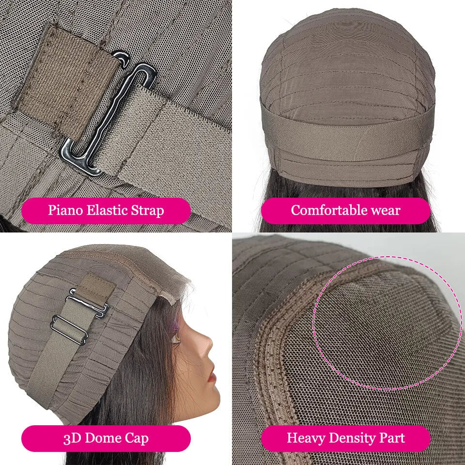 Wear and Go Natural Water Wave 4x4 Pre-Cut HD Lace Glueless Curly Wig