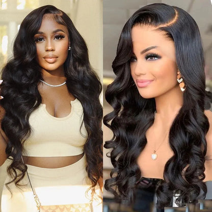 Body Wave HD Lace Front Wig 100% Brazilian Human Hair Pre Plucked With Baby Hair