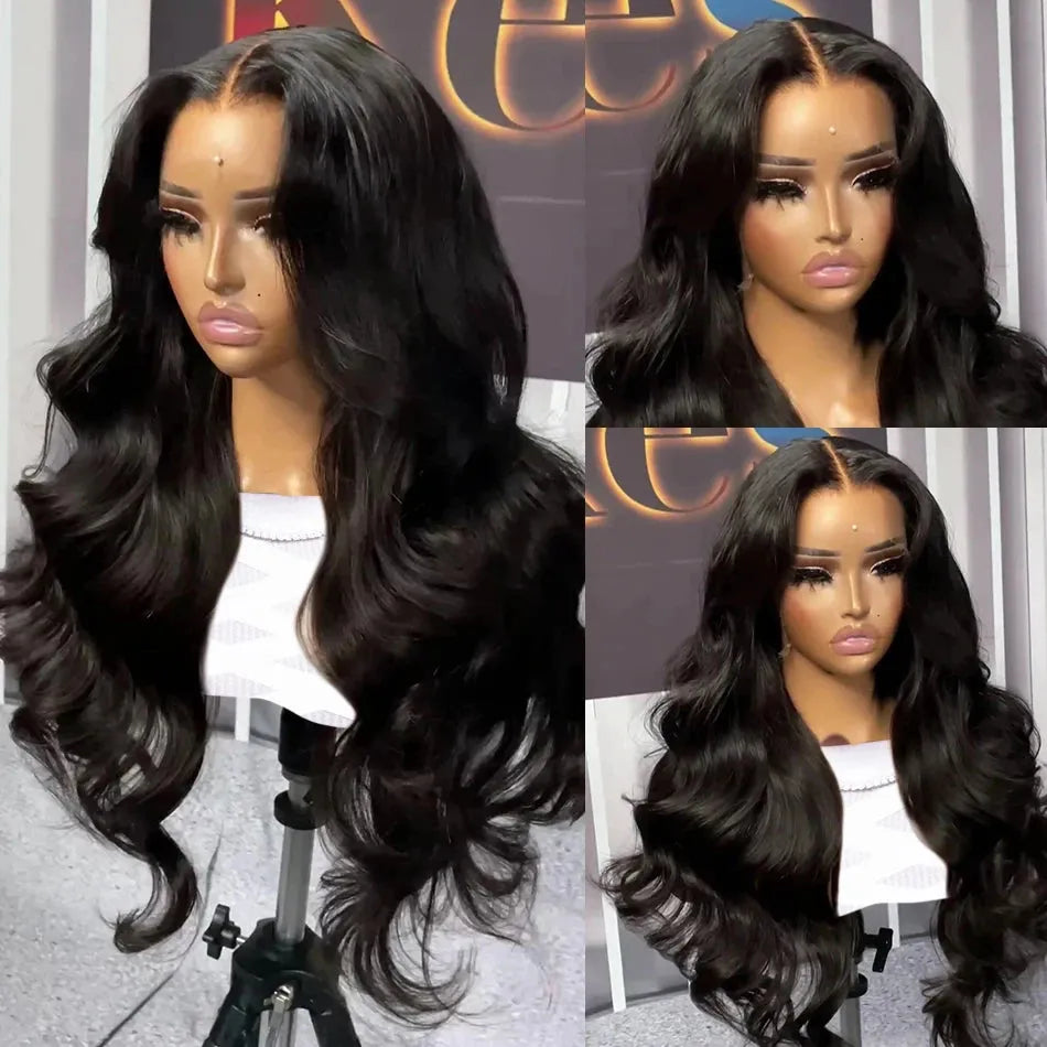 Shiny Body Wave 5x5 Glueless/13x4 HD Front Lace Human Hair Wig 180% Density