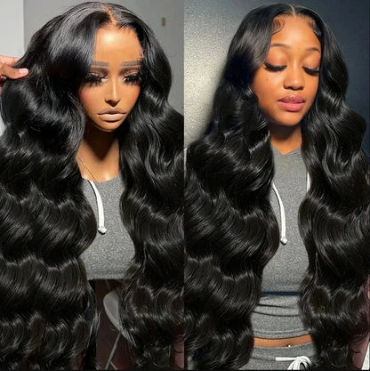 Shiny Body Wave 5x5 Glueless/13x4 HD Front Lace Human Hair Wig 180% Density