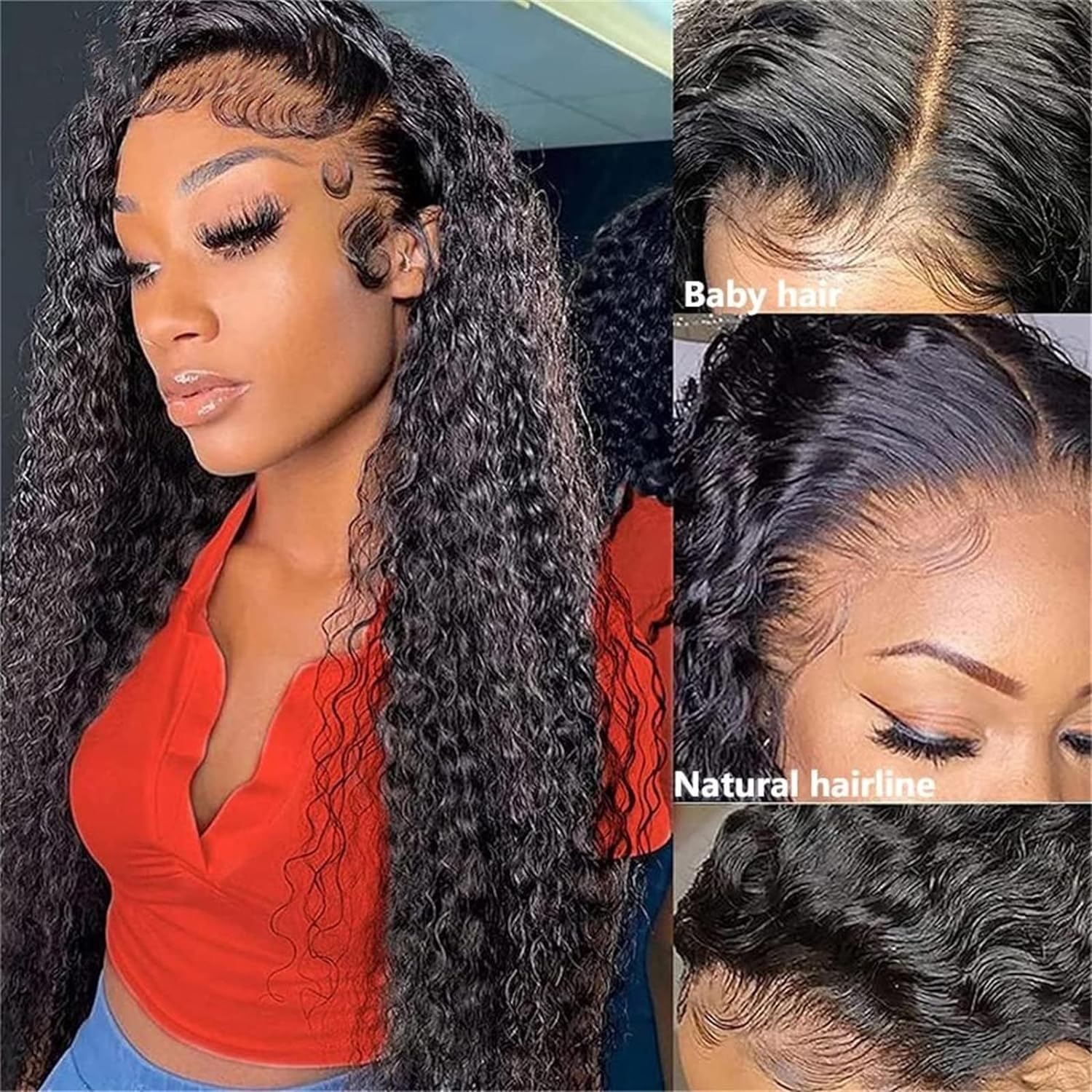 ❤️NEW ❤️100% Human Hair HD outlet Lace Front Wig 18”❤️