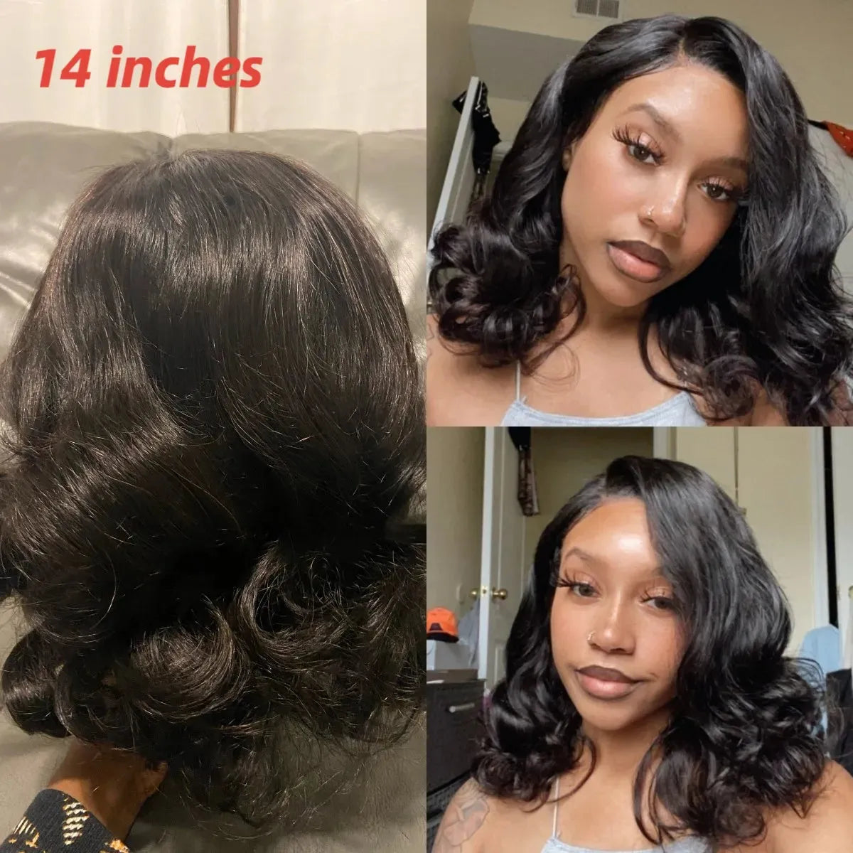 3pcs Natural Black Body Wave Bundles 100% Virgin Brazilian Human Hair