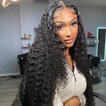 300% Deep Water Wave Frontal 13x4/13x6 HD Lace Curly Wig