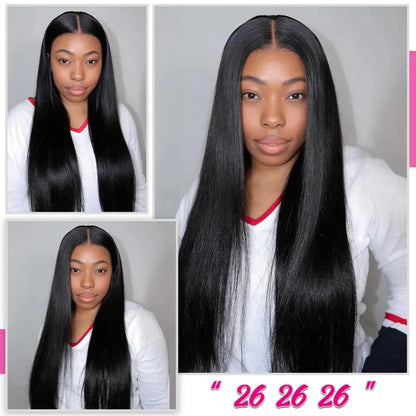 3pcs Natural Black Straight Bundles 100% Virgin Brazilian Human Hair