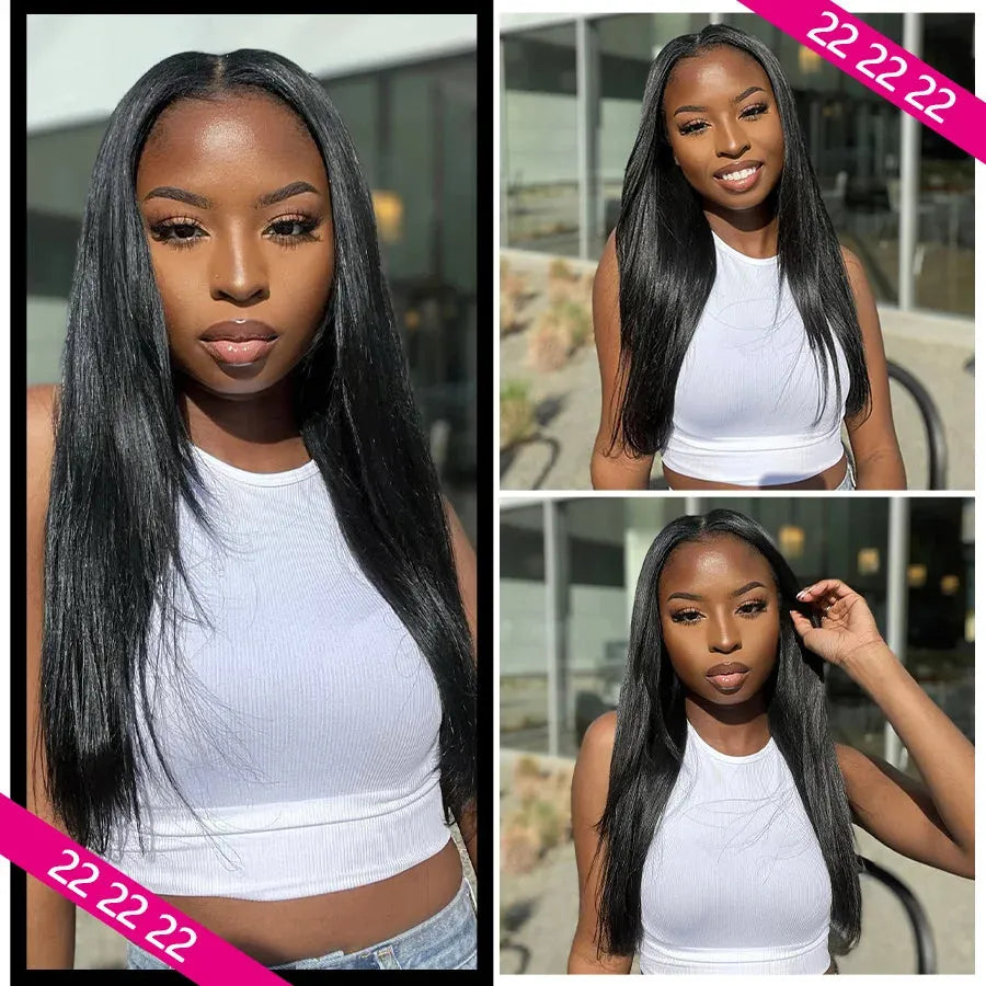 3pcs Natural Black Straight Bundles 100% Virgin Brazilian Human Hair