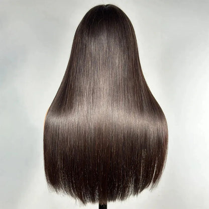 8-30 Inch Silky Straight Bob With Bangs Glueless Wig 100% Human Hair