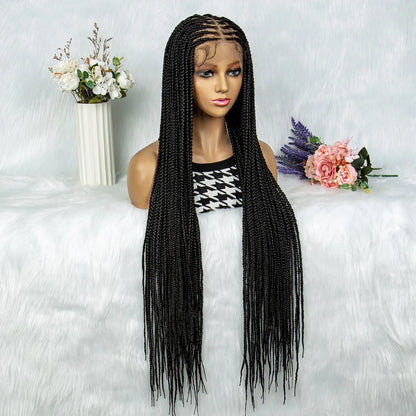 Extra Long Braided Ginger 360 HD Full Lace Front Synthetic Wig