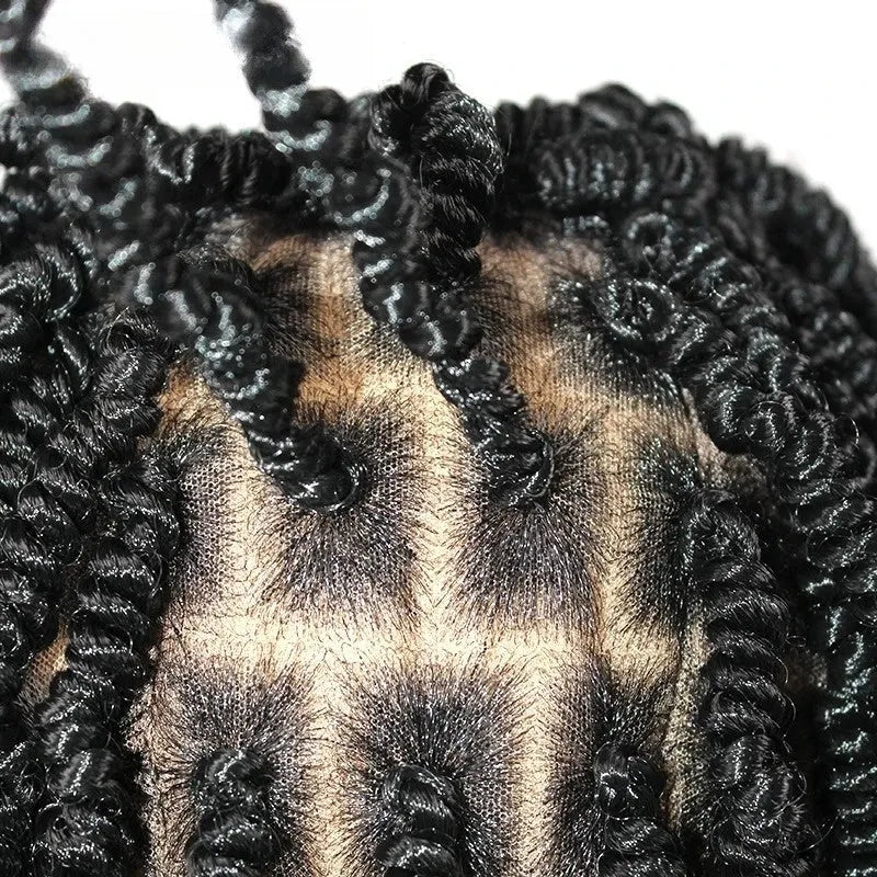 スパイラル ウイック Braided Spiral Curl / Dreadlock 360 Full HD Front Lace