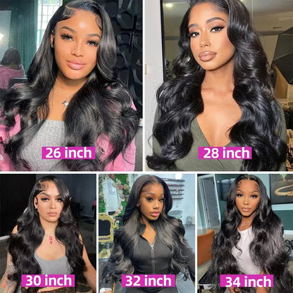 Body Wave HD Lace Front Wig 100% Brazilian Human Hair Pre Plucked With Baby Hair