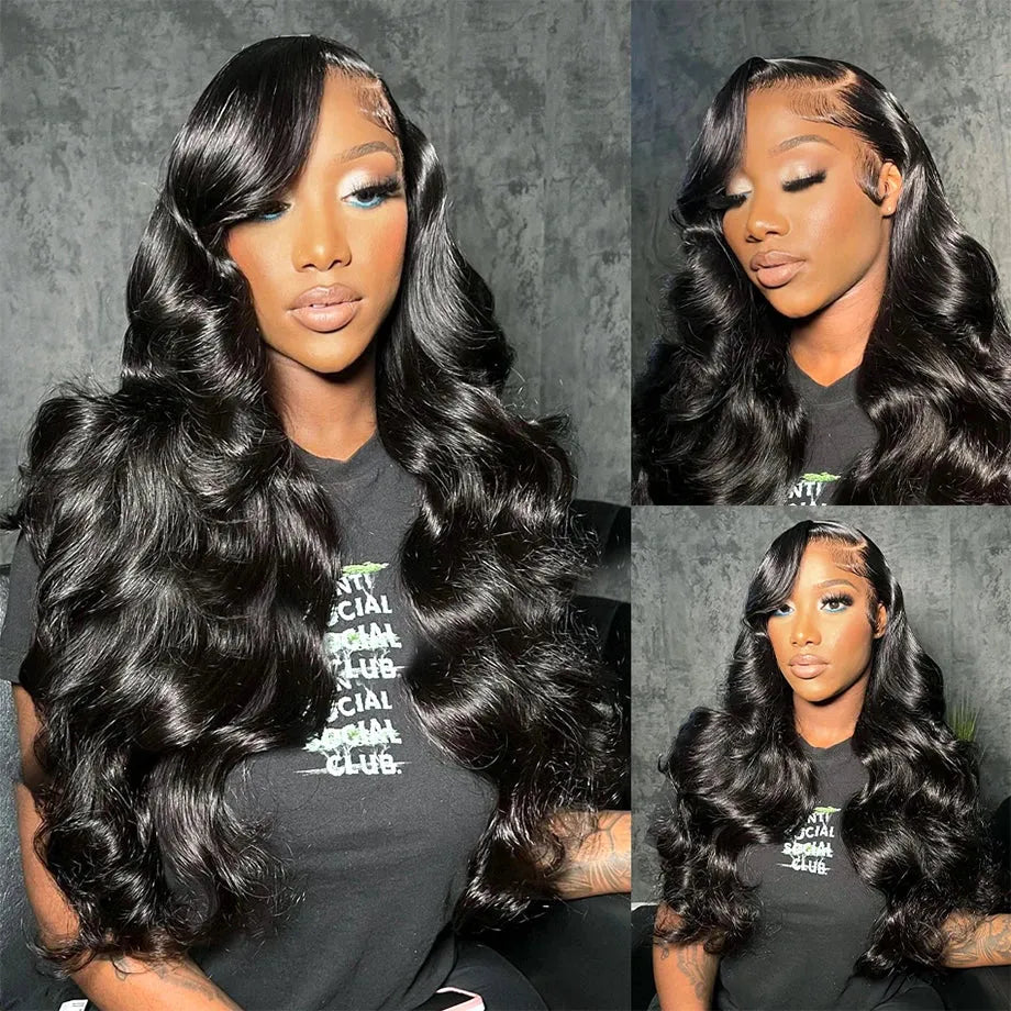 Body Wave HD Lace Front Wig 100% Brazilian Human Hair Pre Plucked With Baby Hair