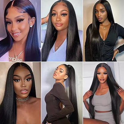 Wear and Go Straight 5x5 Pre-Cut HD Lace Closure Glueless Wig 100% Human Hair