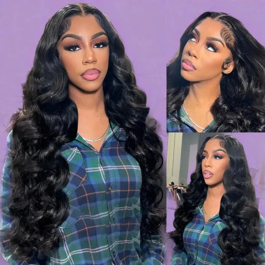 Body Wave Pre-Cut 13x6 Transparent Front Lace Wig 100% Human Hair