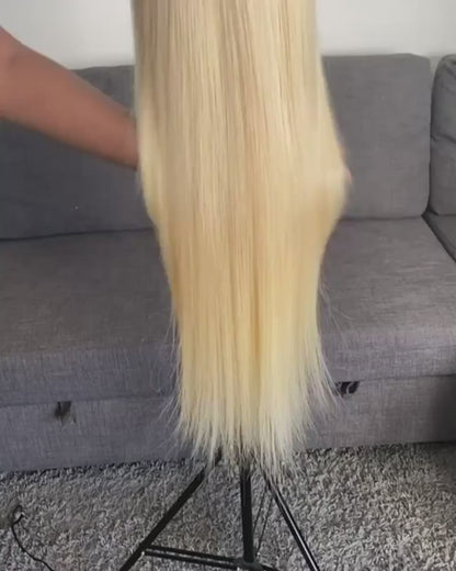 18-40 Inch 613 Blonde Straight 13x4 HD/Undetectable Lace Front Wig